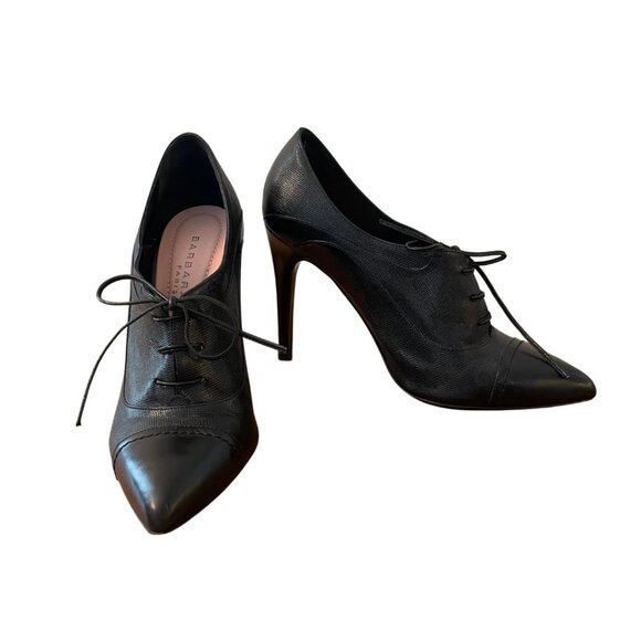 Barbara Bui Black Oxford Heels - Picture 1 of 9